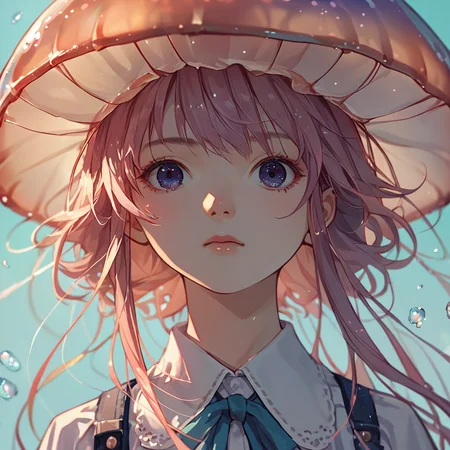 score_9,score_8_up,score_7_up,
jellyfishstyle,1girl,solo,close up,anime style,source_anime,
, <lora:jellyfish-pony:0.8>,