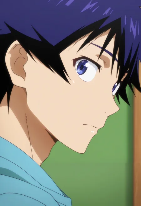 masterpiece, best quality, very aesthetic, high resolution, ultra-detailed, absurdres, depth of field,anime screencap , , , 1boy, solo, male focus, <lora:Raku_Ichijou:0.89>, raku ichijou, blue hair, blue eyes,
short hair,looking at viewer, portrait