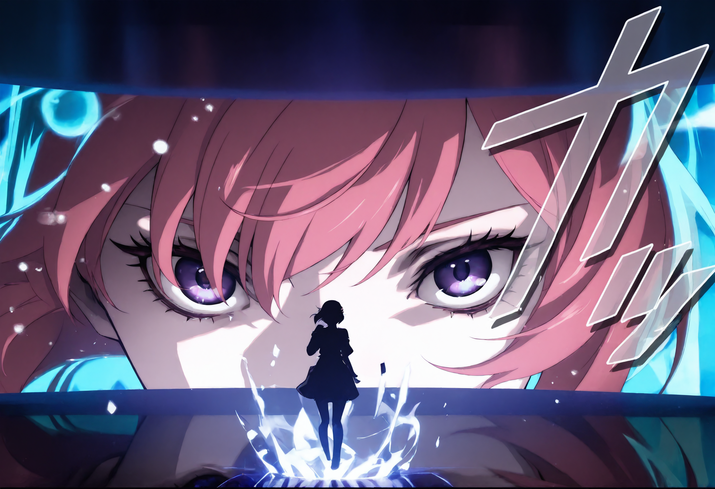 kaxtu, masterpiece, best quality, good quality, very aesthetic, <lora:illustrious_XL_kaxtu:0.8>, 1girl, solo, 
CivChan, detailed purple eyes, eyelashes, pink hair, silhouette, <lora:CivChan:0.8>, <lora:noobai_vpred_1_masterpieces_v23:1>, <lora:NOOB_vp1_detailer_by_volnovik_v1:1>,