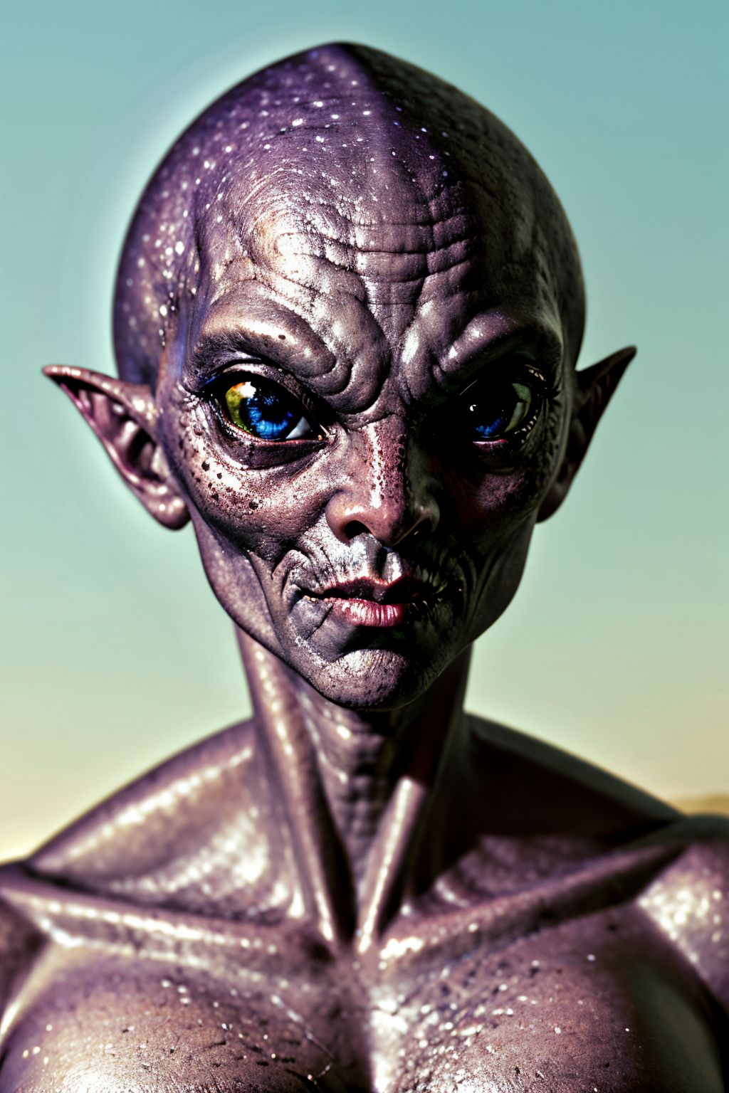 (Realisitc:1.5) monster freckles close-up freckles pen alien man monster, <lora:EdobAlienMonsterMale_v1.0:0.8>