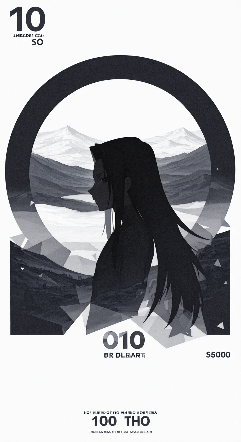 200,
<lora:[Style - IL] R50 Banknote Style:1> r50_banknote, english text, big text, number, 
silhouette,shapes,iridescent
upper body,cropped torso,
looking at viewer,
from side, profile,
scenery, landscape,
,
black theme,white theme,
1boy, male focus,
<lora:[Char - IL] Shaman King - Asakura Hao (R1E12):0.8> sk21_hao,
masterpiece, best quality,