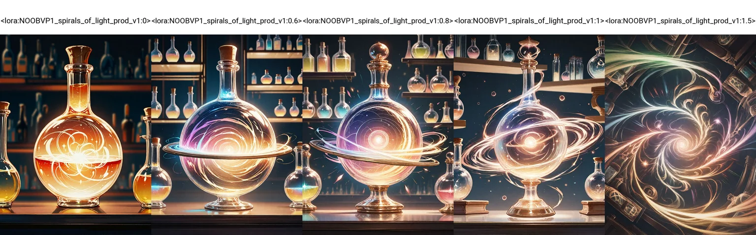 bottle, potion, swirling galaxy inside, on shelf, spirals of light, glowing,
masterpiece, best quality, very awa, absurdres, very aesthetic, high quality, newest, crisp, detailed skin texture,
<lora:NOOB_vp1_detailer_by_volnovik_v1:1>, <lora:ponyv6_noobV1_2_adamW:0.7>, <lora:NOOBVP1_spirals_of_light_prod_v1:0>,