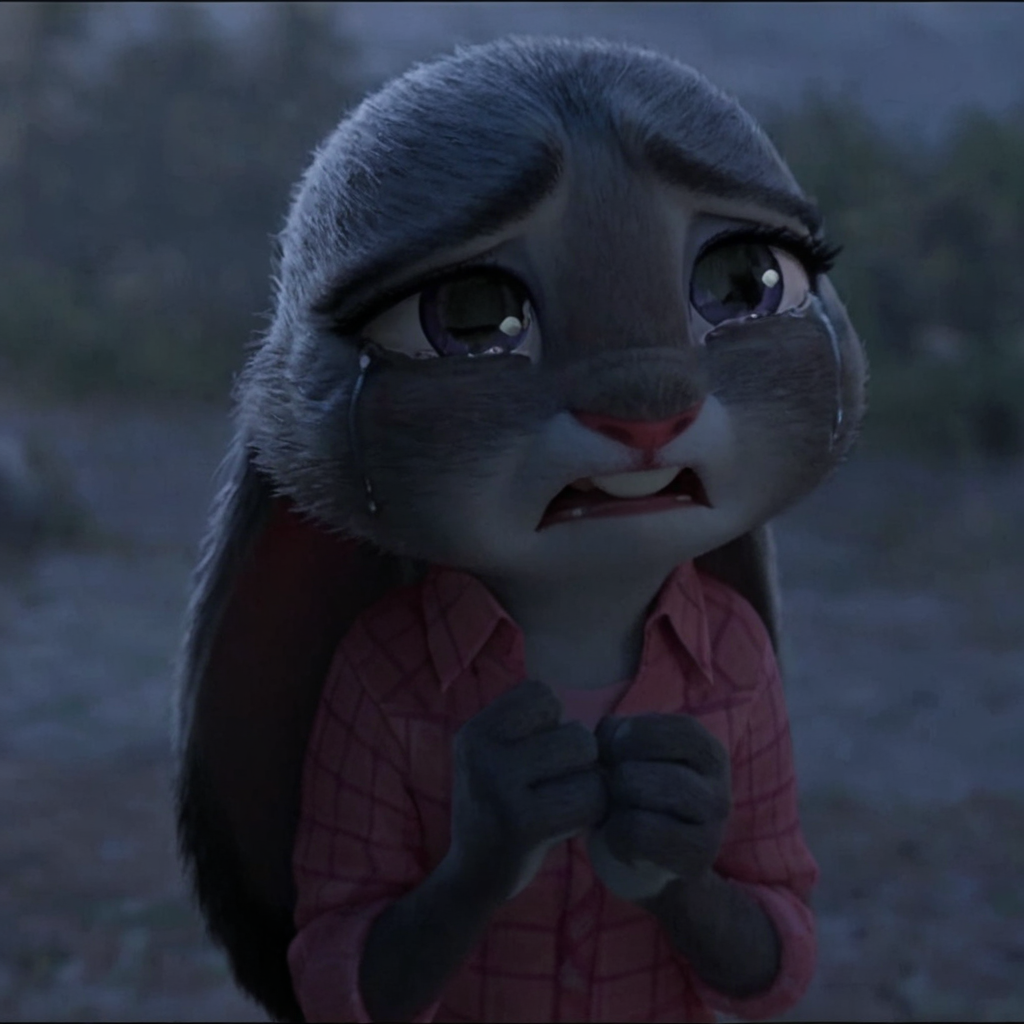 judycry, solo, dark, crying <lora:judyhopps-v3-Yiffy:0.8>, BREAK best quality, high quality, masterpiece