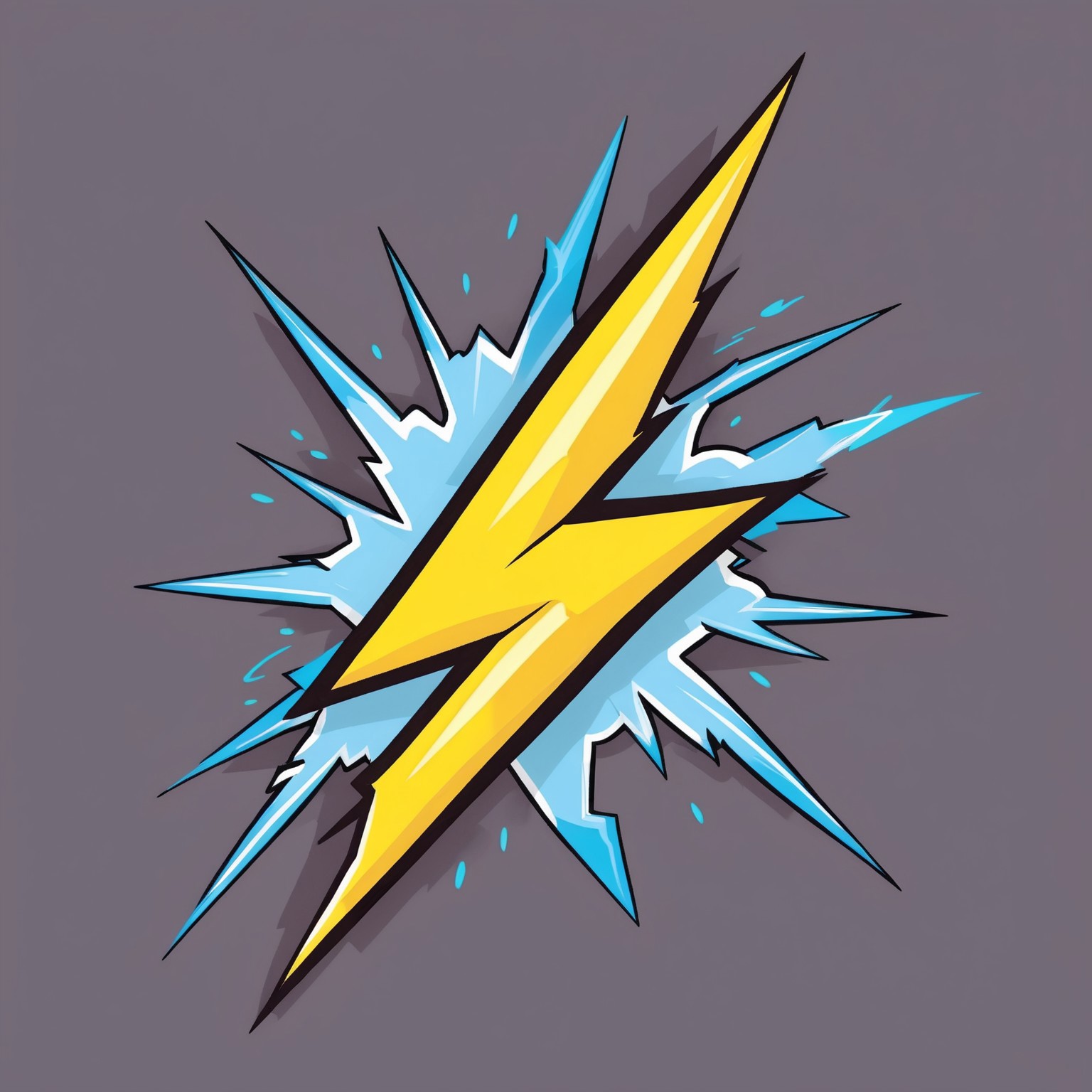 Cartoon lightning bolt ⚡️ 