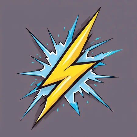 Cartoon lightning bolt ⚡️