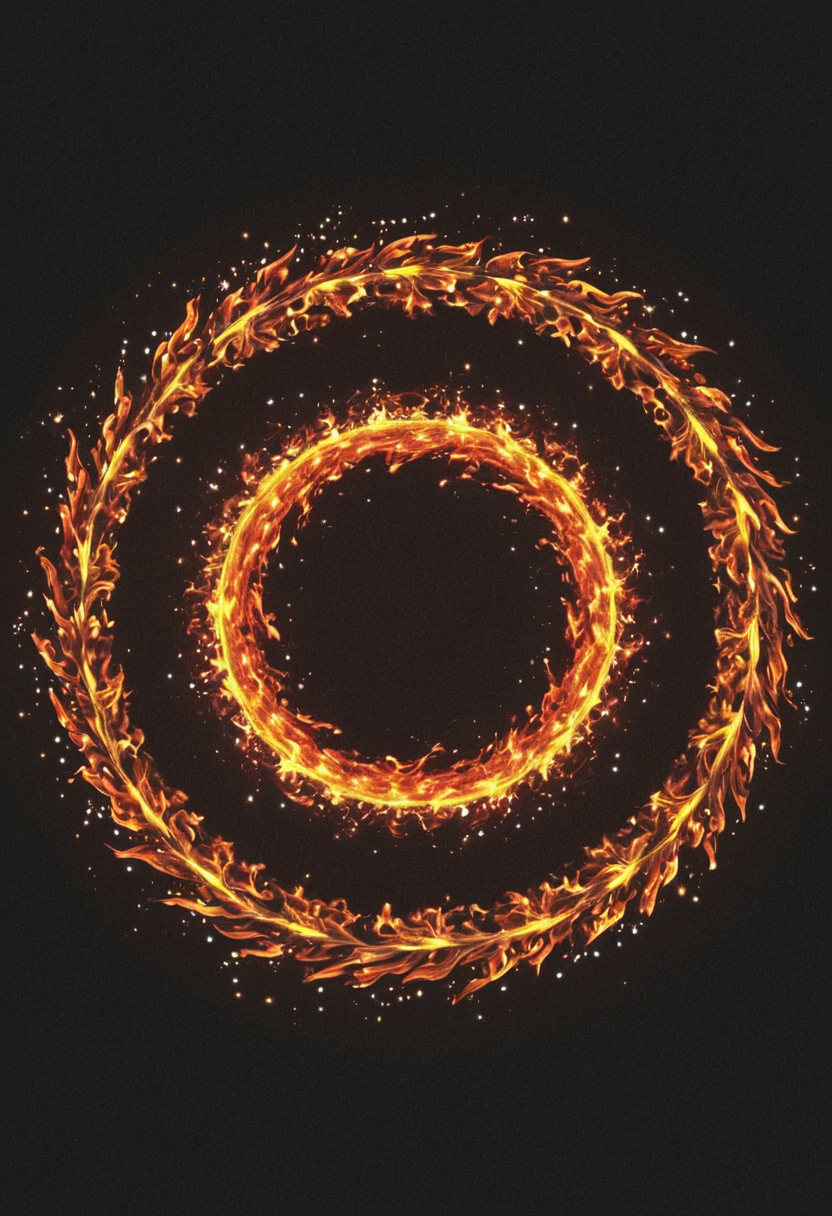 Abstract style <lora:R0k00bstr0ctHD:1>,r0k00bstr0cthd,r0k00bl0ckb0ckgr00ndhd,(shiny, fire, multicolored, black background, glowing, magic circle, aura), . Non-representational, colors and shapes, expression of feelings, imaginative, highly detailed