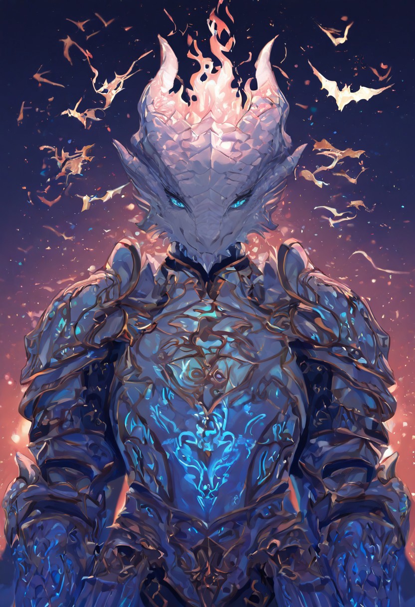 xxx667_illu,A stunningly beautiful female dark urge, dragonborn warrior stands proudly in a vast fantasy world. Her shimmering, iridescent scales display vibrant and eye-catching colors, blending hues of deep emerald, sapphire blue, and fiery crimson. Her piercing eyes glow with wisdom and power. She wears an intricately designed, ornate battle armor that reflects her status as a noble warrior—crafted from glowing,enchanted metals with elegant engravings, glowing runes, and dragon motifs. The armor is both elegant and powerful, fitting her draconic form perfectly. Behind her, a grand fantasy landscape unfolds, with towering mountains, floating islands, and an ethereal sky painted in mystical hues. The scene is bathed in dramatic, cinematic lighting, enhancing the depth and atmosphere of this magical world. The art style is a highly detailed digital painting, with a fantasy realism aesthetic, focusing on intricate textures and breathtaking composition.
