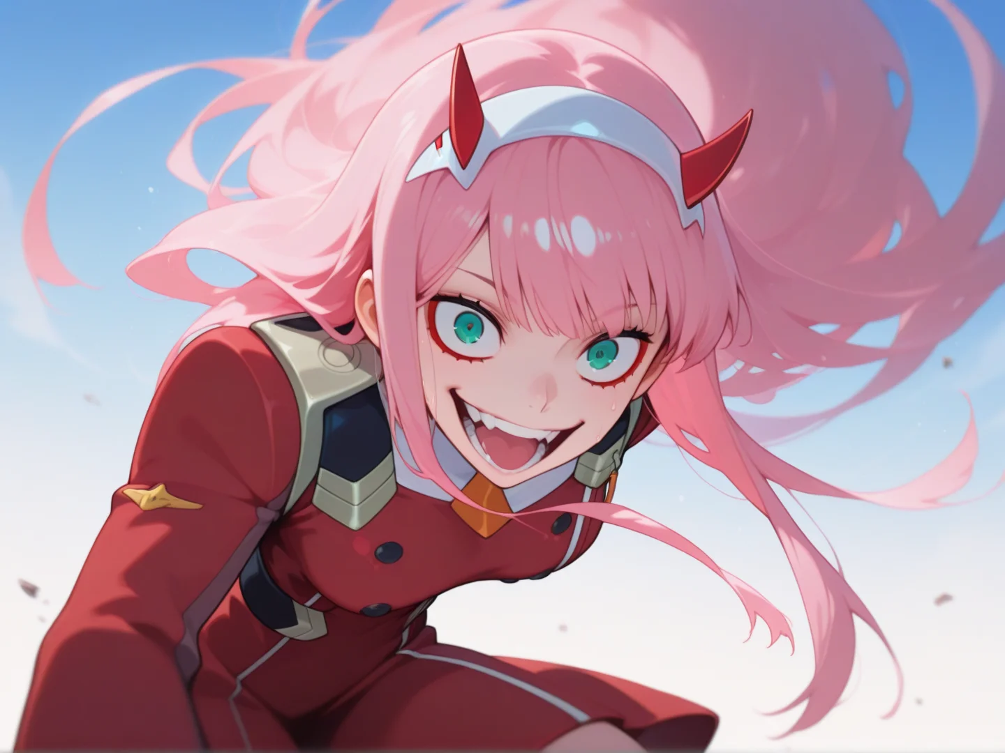 1girl,
Zero Two, Darling in the Franxx, ,
crazy, action,
<lora:DarkfireKans3n_v2Final:1>