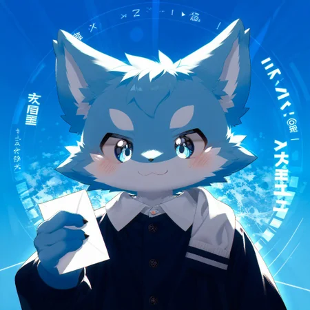 score_9, zPDXL3, ((((sdgs4by zuppu11)))), 1boy, solo, furry, cute, kemono, detailed background, rating_safe, blushing, holding paper