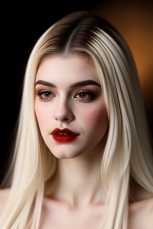 Romanian vampire girl, 23 years old, (beautiful:1.75), (very pale skin:1.35), (gothic makeup:0.99), (Red Lipstick:1),  (anime:0.35), (oval face:0.25), (attractive), (elegant1.5), (night), (front view:1.25), (elegant), 10 minutes before the world will end, hyper-realistic, ultra-detailed, insanely detailed, 4k, realistic 8k, shot on portra 400, (back light), (anime:0.05), (style of Leonardo da Vinci:1.0), (masterpiece), (style of Sandro Botticelli:1), (style of Gil Elvgren:1)