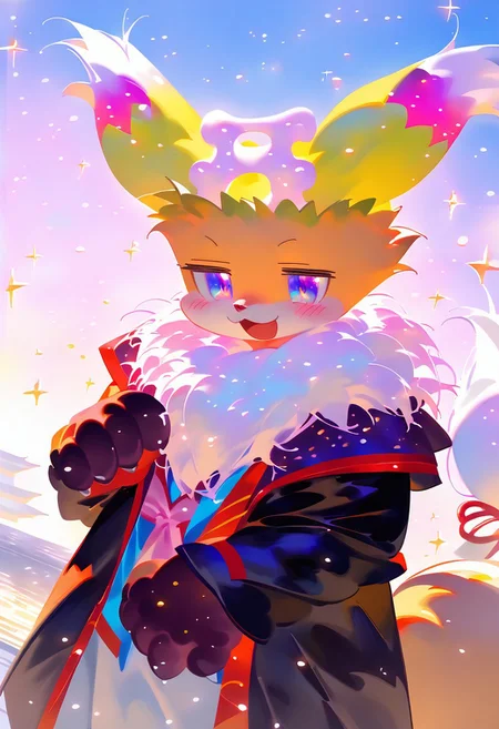 1boy, takefuji fox, xi410_type1, alens, nyalia, kyomu, youlichu, male, solo, furry, cute, kemono, general, masterpiece, best quality