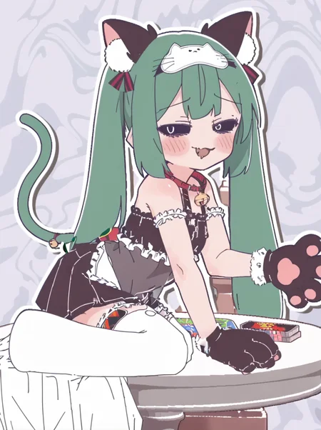 detailed background, shiny skin, posing,
<lora:nunumiku.pony:1>,
nunumiku, bbb,