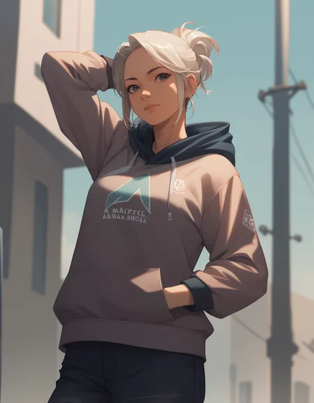 score_9, score_8_up, score_7_up, source_anime
<lora:jett-ponyxl-000020:1> j37t, casual, hoodie,
1girl, solo, confident, pose, cowboy shot