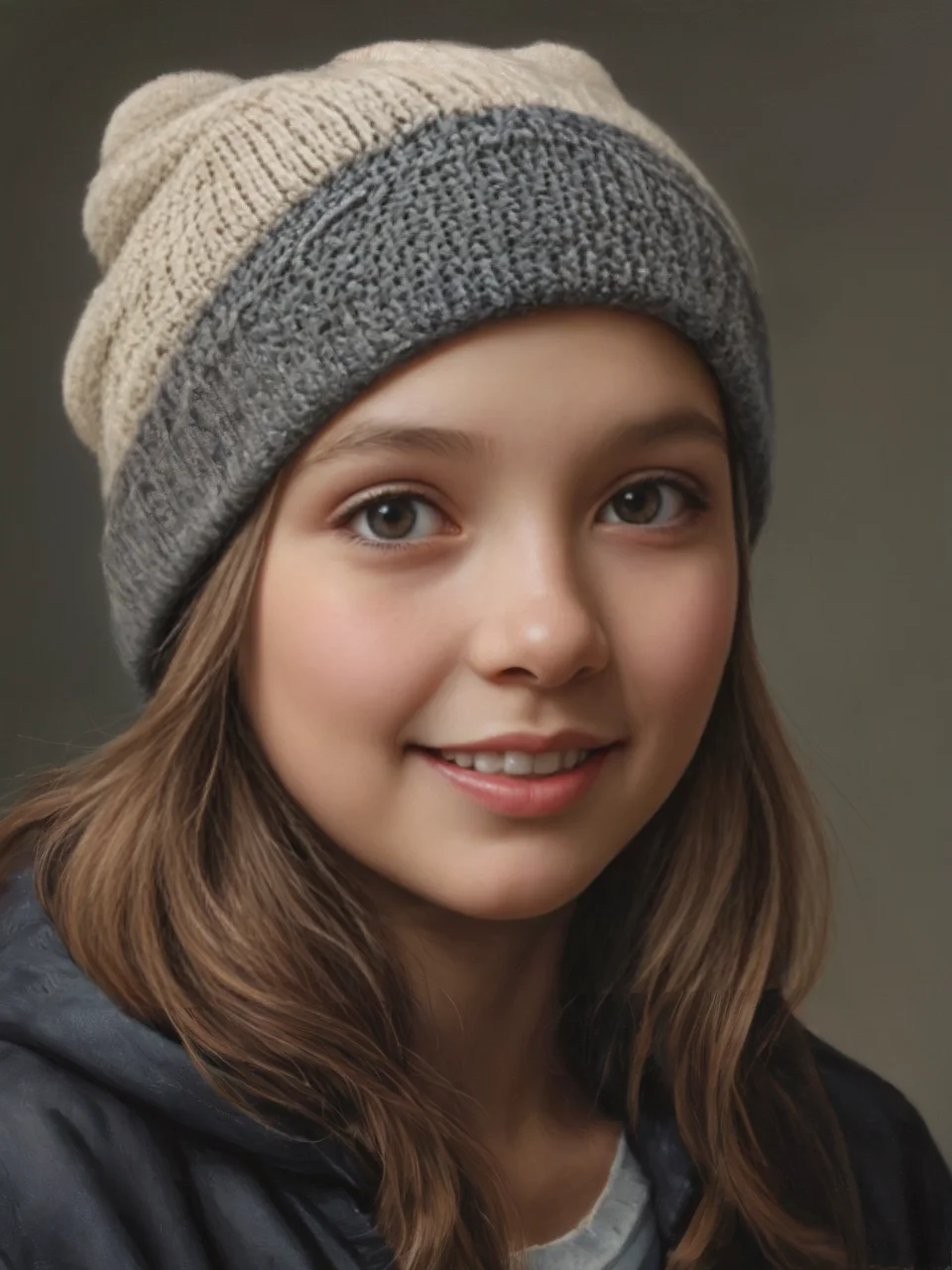 a portrait of a young girl with a collection of Beanie, (((closed mouth))), light smile, 
<lora:add_detail:0.5> realistic, <lora:contrast_slider_v10:2.5>,<lora:é²åä¸æ´¾@åå½±å¦è¯SDXL:0.6>,
