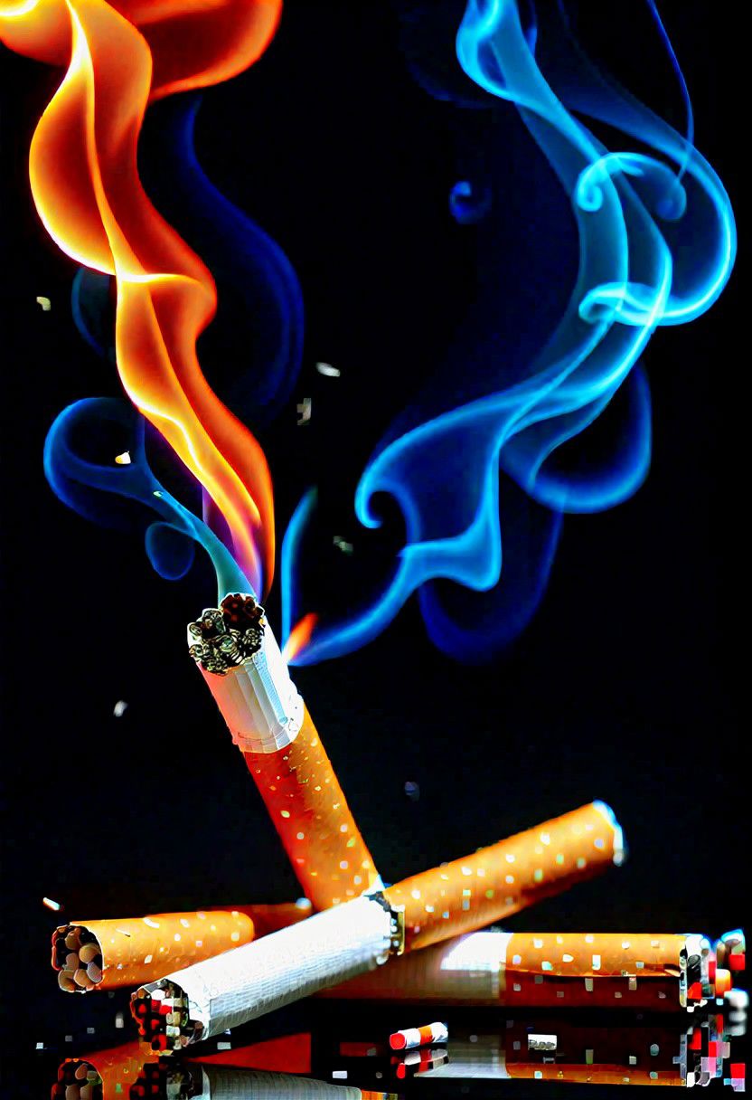 [illustration], cigarette, burning, embers, 8k <lora:cigarette:1>,