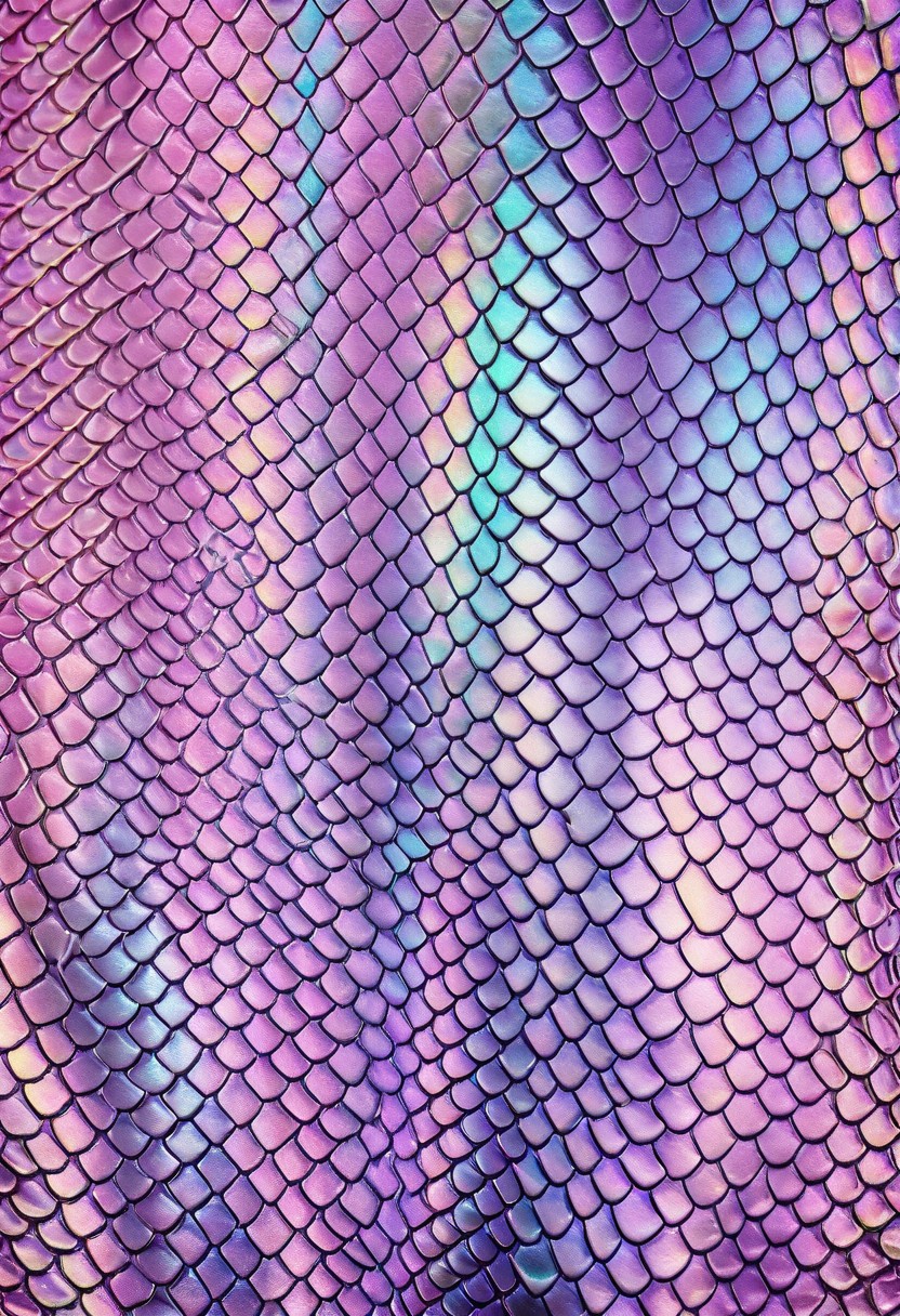 Realistic photograph of pink iridescent snake skin texture. snake scales, macro, snake skin pattern
