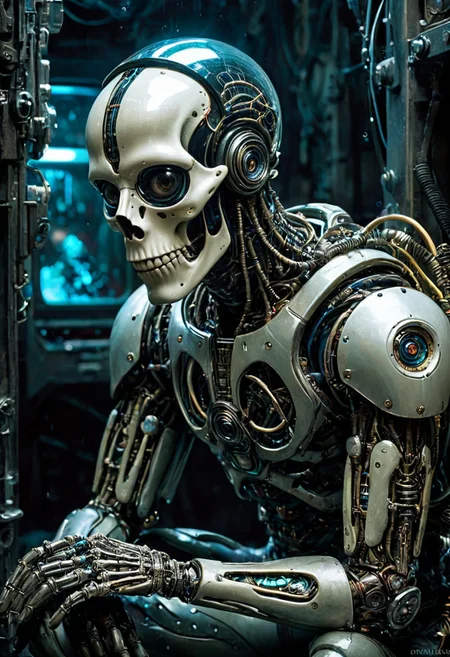 (full body photo:1,5), (looking at viewer:1,7),
RAW candid Photo of a full body swimming, an ethereal man, futuristic high-tech underwater spacesuit, neural network of male organism, 
glowing glass helmet, divine cyborg man, biomorph, steel skeleton, biomechanical details, organic glowing male network brain, dynamic pose, deep ocean, water, wet, Breathing mask, Crisp focus, 
natural lighting, sharp focus, hyper detailed, highly intricate, extreme details, striking details, details of cinematic film still,
cinematic photo in physical artstyle, 80's sci-fi cyberpunk dystopia digital illustration drawing masterpiece and intricate details and the best quality art by petrus van schendel, Hans Larwin and dorian cleavenger with luis royo, 
soft glow, high resolution,
masterpiece, best quality, realistic, very clear, otherworldly creatures, futuristic technology, extraterrestrial landscapes, sci-fi elements insane details, intricate details, beautifully color graded, insanely detailed and intricate, hypermaximalist, elegant, hyper realistic, super detailed, cinematic, highly detailed, {prompt], intricate, sharp focus, elegant, symmetry, perfect, fine, artistic, color spread, enhanced, dynamic composition, creative, ambient atmosphere, professional, glowing, radiant, vivid, beautiful, deep, determined,,, rich, striking, full, incredible, epic, thought, glorious, breathtaking, novel, scenic, amazing, singular. Luxurious, sophisticated, high-fashion, by artists like George Hurrell, emphasis on beauty and elegance, humorous interpretation, big head, big eyes, playful colors, satirical tone. Magical, fantastical, enchanting, storybook style, highly detailed, fantastic, dramatic light, excellent detail, stunning, gorgeous, fabulous, shiny, colorful,
Graffiti Art Style, Ornate and Intricate, Neo-Baroque, Pencil Sketch Drawing, Vibrant Rim Light, cinematic photo photograph prompt,50mm . cinematic 4k epic detailed 4k epic detailed photograph shot on kodak detailed cinematic hbo dark moody,35mm photo,grainy,vignette,vintage,Kodachrome,Lomography,stained,highly detailed,found footage,
hyper-detailed,beautifully color-coded,Hyperrealism style glamour shot of low light photo of Luxurious Elegance, Luxury product,
Artgerm,figurative art,highly detailed digital painting,a fine art painting,cinematic light,dynamic composition,elegant,intricate,very inspirational,innocent,aesthetic,(sharp focus),color inspired,extremely,RAW photo,(high detailed skin:1.2),8k uhd,dslr,soft lighting,high quality,film grain,Fujifilm XT3,masterpiece,best quality,realistic,very clear,ultra quality,ultra detailed,masterpiece. Ambient,moody,dramatic,shadowy. Beauty focused,make-up,lighting,seductive, masterpiece,best quality,realistic,very clear,
Ultra-realistic images,even more detailed than photography,by artists like Chuck Close,emphasis on texture and minute detail insane details,intricate details,beautifully color graded,insanely detailed and intricate,hypermaximalist,elegant,hyper realistic,super detailed,biomechanical landscapes,surreal forms,dark and intricate textures,a fusion of organic and machine,eerie beauty,alien figures,dystopian visions,intricate details,monochromatic color schemes with highlights of metallic sheens,by H.R. Giger,
35mm photograph, film, bokeh, professional, 4k, highly detailed, bright rim light, high contrast, bold edge light, black and white drawing, graphite drawing, ornate and elaborate, dynaimc, Neo-Baroque, decorative, highly detailed, elaborate, ornate, intricate, dynamic, dramatic, vibrant colors, graffiti art style, Vector art, Vivid colors, Clean lines, Sharp edges, Minimalist, Precise geometry, Simplistic, Smooth curves, Bold outlines, Crisp shapes, Flat colors, Illustration art piece, High contrast shadows, Technical illustration, Graphic design, Vector graphics, High contrast, Precision artwork, Linear compositions, Scalable artwork, Digital art,
 <lora:Bones_World_Morph:1> boneswm, ribs <lora:DetailMaximizer:0.7> professional, realistic, photo, detailmaximizer, max, details <lora:MidjourneyV6.1:0.7> photograph, midjourneyv6 <lora:potrait-woman-chery:0.7> <lora:EnvyPulpScifiXL-e-weighted:1> woman, weapon, realistic, helmet, man, jewelry, makeup <lora:Robotics_-_Old_School_style_-_SDXL:1> style, robot, automatic, assembly, masterpiece, intricate, image, fine, micronics, surreal, detailed, mechanisms, leyendecker, fascinating, incredible, texture, color <lora:Hands XL:1> <lora:PerfectEyesXL:1> perfecteyes