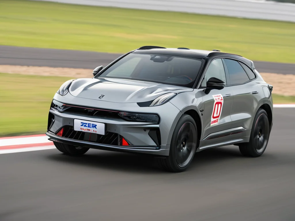 car,zeekr 001,simple background,(car racing around the track, with racing stickers on the body, track version of the SUV,motion blur:1.4),
<lora:zeekr 001:0.8>,, masterpiece, best quality,