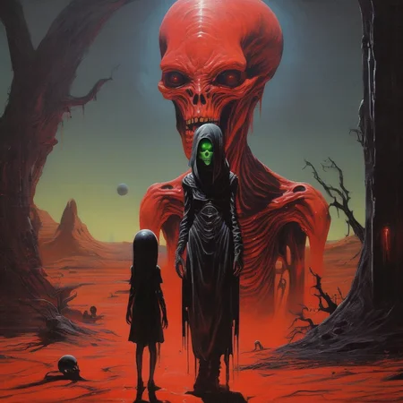 abycrimviso girl and alien <lora:abycrimviso:1>