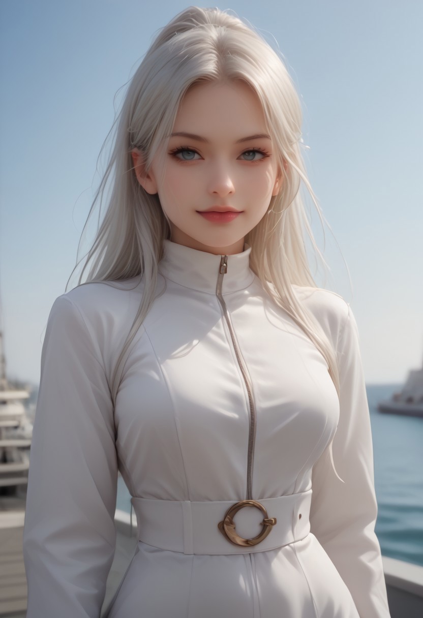 1girl,<lora:ashe_pony:1>,ashe(megamanzxa) solo, long hair, green eyes, gloves, bodysuit, ponytail, blue hair,silver hair, high ponytail, gloves,headband,long sleeves,jacket,belt,teasing_smile, huge breasts, narrow waist, huge hips,dynamic poses ,stretching, close up, on top of a flying ship, detailed blue sky, masterpiece, high quality, score_9,score_8_up,score_7_up,score_6_up,score_5_up,score_4_up,<lora:Ashe_MegaMan_ZXA_V-06:0.9>