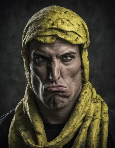 muscular ral-grmce, Scarf, Prehistoricore, electric yellow and dark pastel flakes, HDR, <lora:ral-grmce-sdxl:0.85>, striking, dramatic, modified, cinematic, highly intricate, confident, cute, elegant, romantic, rich deep colors, highly contrasted