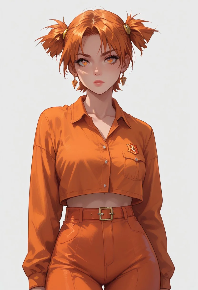 score_9, score_8_up, score_7_up, score_6_up, 1girl, solo, standing,(wide hips:1.2), 1girl, AliceDV, orange hair, orange eyes, short twintails