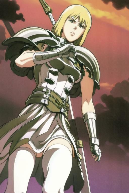 Galatea, tall slender person, athletic female, pale skin, white skin, veins, full body,
short hair, blonde hair, 
yellow eyes, cat's pupil,
round face, pronounced facial features,
white tight shirt, open shoulder, sleeves,  white gloves, white tight pants, tight clothe,
shoulder armor, armor skirt, red crest symbol,
metal bracelets, metal boots, high boots,
looking at viewer, angry, intimidating gaze,
wealding a sword,
purple aura,
battlefield on background,
drawing style,
dynamic light, 
ultra detail,
extremely detailed CG, 
micro intricate, 
highly detailed skin,
highly detailed face, 
highly detailed pupils, 
highly detailed iris, 
RAW photo, 
best quality, 
high resolution,
((masterpiece)),
realistic,
sharp focus, 
HDR, 8K resolution,
intricate detail, 
sophisticated detail, 
hyper detailed,
(depth of field), 
highlight and shadow,
volumetric lighting,
highly detailed background,
by Kentaro Miura:1.1,
comicbookpencils:0.9,
greyscale(line art:1.1)