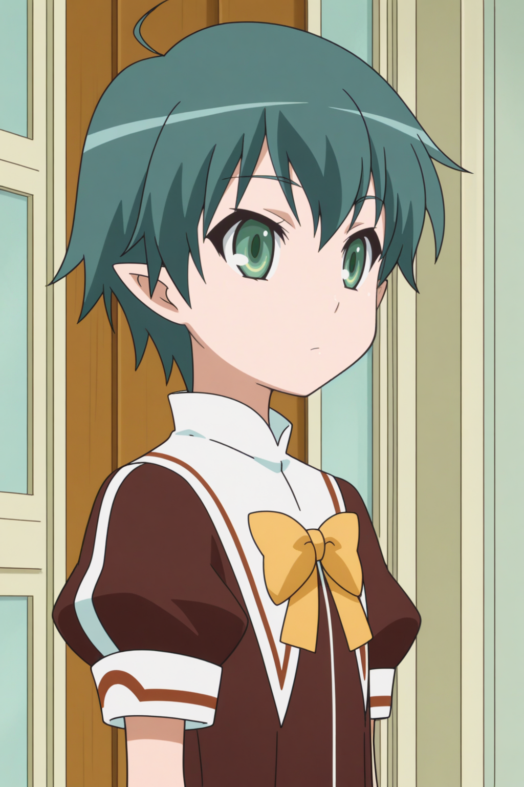 unnbjorg signar, anime coloring, devil school uniform <lora:Astarotte_no_Omocha_-_illustrious:0.8>