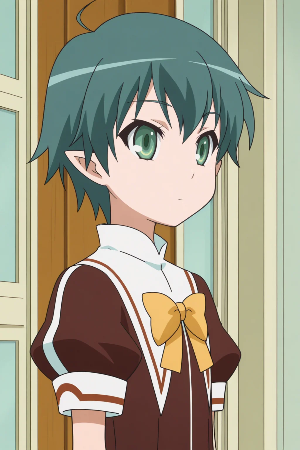 unnbjorg signar, anime coloring, devil school uniform <lora:Astarotte_no_Omocha_-_illustrious:0.8>