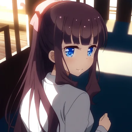 1girl, takimoto hifumi, new game
Round-necked shirt
Sunset, warm light, rays light sparkles lens flare deep shadows, depth of field peerless scenery sentimental, backlighting deep shadows
looking at another
Looking back, :P
from behind
Community Center
<lora:TakimotoHihumi_adamw_sdxl:1>