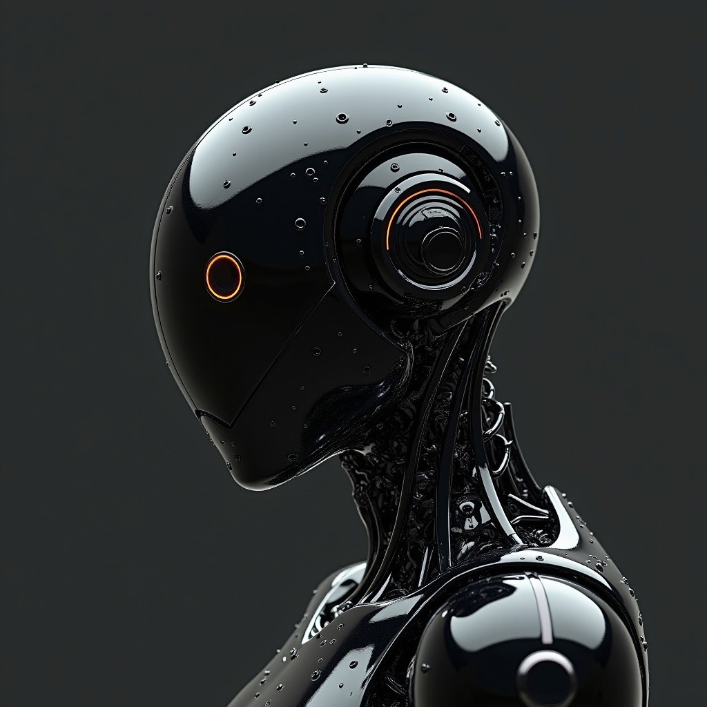 a black robot