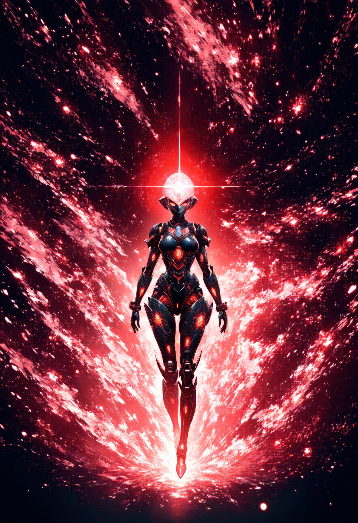 professional 3d model masterpiece,high score,great score,absurdres,  ., a red circular object with a light shining inside of it [11], <lora:R0k00Gl0w1ngHD:1>, (R0k00Gl0w1ngHD, glowing, light particles, space art, generative art, Android Jones, Benoit B. Mandelbrot, fantasy art, concept art, fractals, abstract art), muzzle flash [3],solo [1], . octane render, highly detailed, volumetric, dramatic lighting