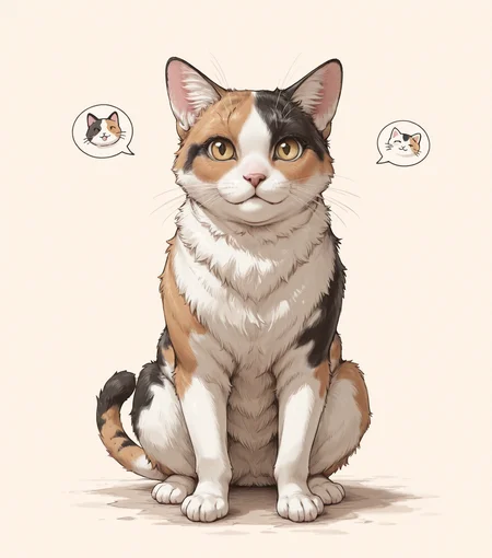 masterpiece, best quality, amazing quality, chubby calico cat, meow, uwu, looking at viewer, no humans, <lora:GraphiteSketch_v3_Buns:0.55> gr4ph1t3v3, sketch,, masterpiece, best quality, amazing quality