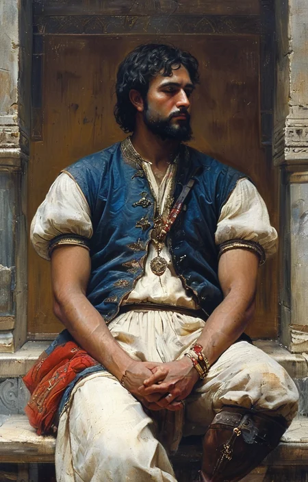 masterpiece,best quality,<lora:tbh346-sdxl:0.75>,illustration,style of Jacques Amans
portrait of noble man
