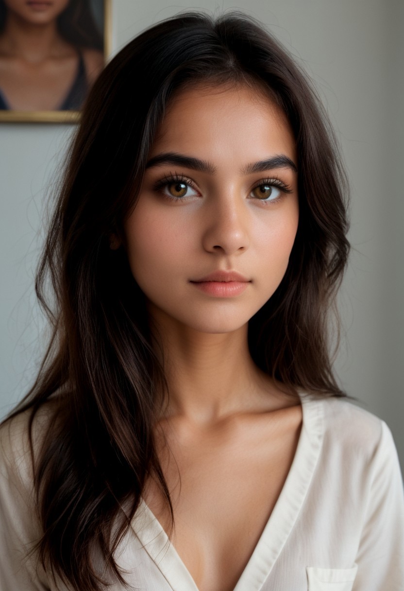 score_9,score_8_up,score_7_up,score_6_up, photorealistic, picture, Extremely_Realistic, hyper_realistic, real_life, high_resolution, masterpiece,high_definition, best_quality, highest_quality, high_quality, hyper_detailed, detailed, detailed_background, complex_background, clear, crisp, natural_lighting, female focus, face focus, 
1girl, DRA, Human_female, detailed_skin, skin_pours, detailed_eyes, detailed_eyelashes, long_eyelashes, detailed_eyebrows, detailed_hair, detailed_face, feminine, thin, thin_neck, pencil_thin_waist, slender, blush, perky_breasts, firm_breasts, (cute:1.6), (youthful:1.6), (petite:1.6), (Indian girl:1.5)