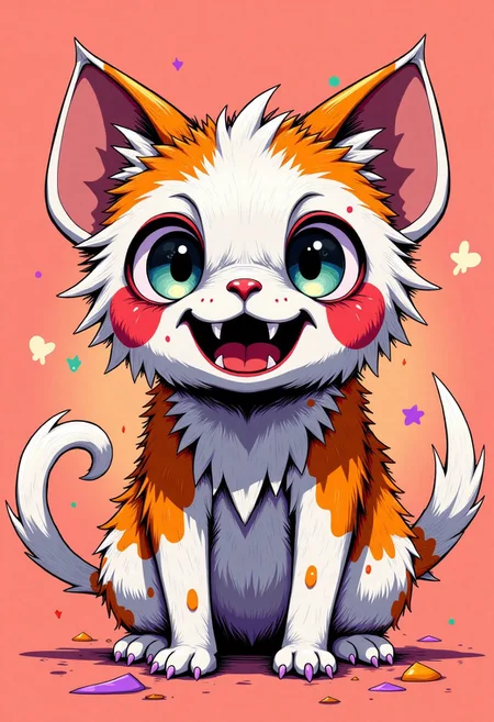 WackyGraphDaal
a cute adorable anthropomorphic eyeball monster look like a cat, fluffy fur,
cute, adorable, brightly colored, cheerful, anime influence, naughty face, laughing, happy, playful, cheerful, bright, vibrant, light-hearted,
characters, digital, fantasy, illustration, manga-anime, portraits, whimsy,
3d-rendering, concept-art, digital, dreaminess,
eeriness, fantasy, photorealism, other-worldliness, realism, science-fiction, surreal, colorful,