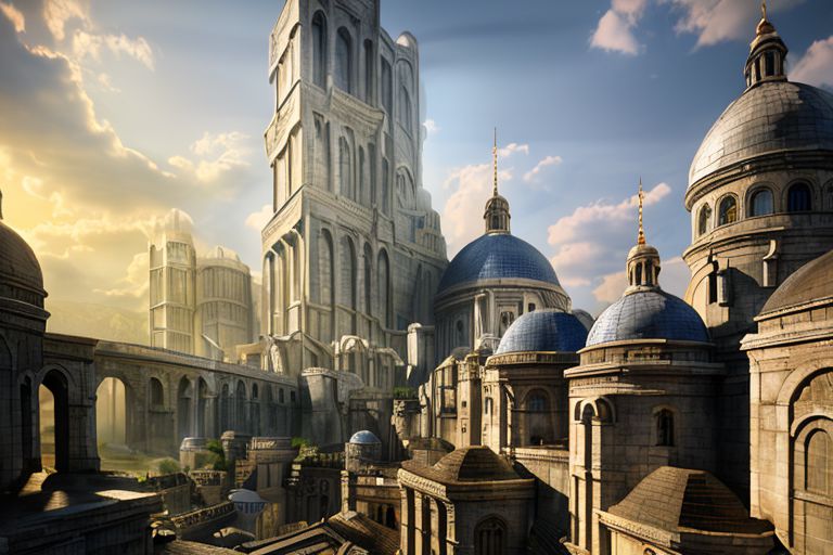 (masterpiece:1.2), (best quality,:1.2), 8k, HDR, ultra detailed, ((photorealistic)), professional light, cinematic lighting, fashion photography, ambient lighting, atmospheric effects, Numenor, a big medieval fantasy city, <lora:Numenor-10:1>, epiCPhoto