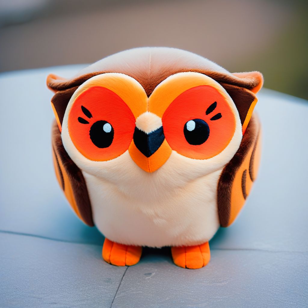 score_9, score_8_up, score_7_up, pikaole, no humans, animal focus, (owl:1.05), fur, full body, solo, blurry background, (plush doll:0.8), cute, rating_safe, source_furry, pikaole, source_photorealistic