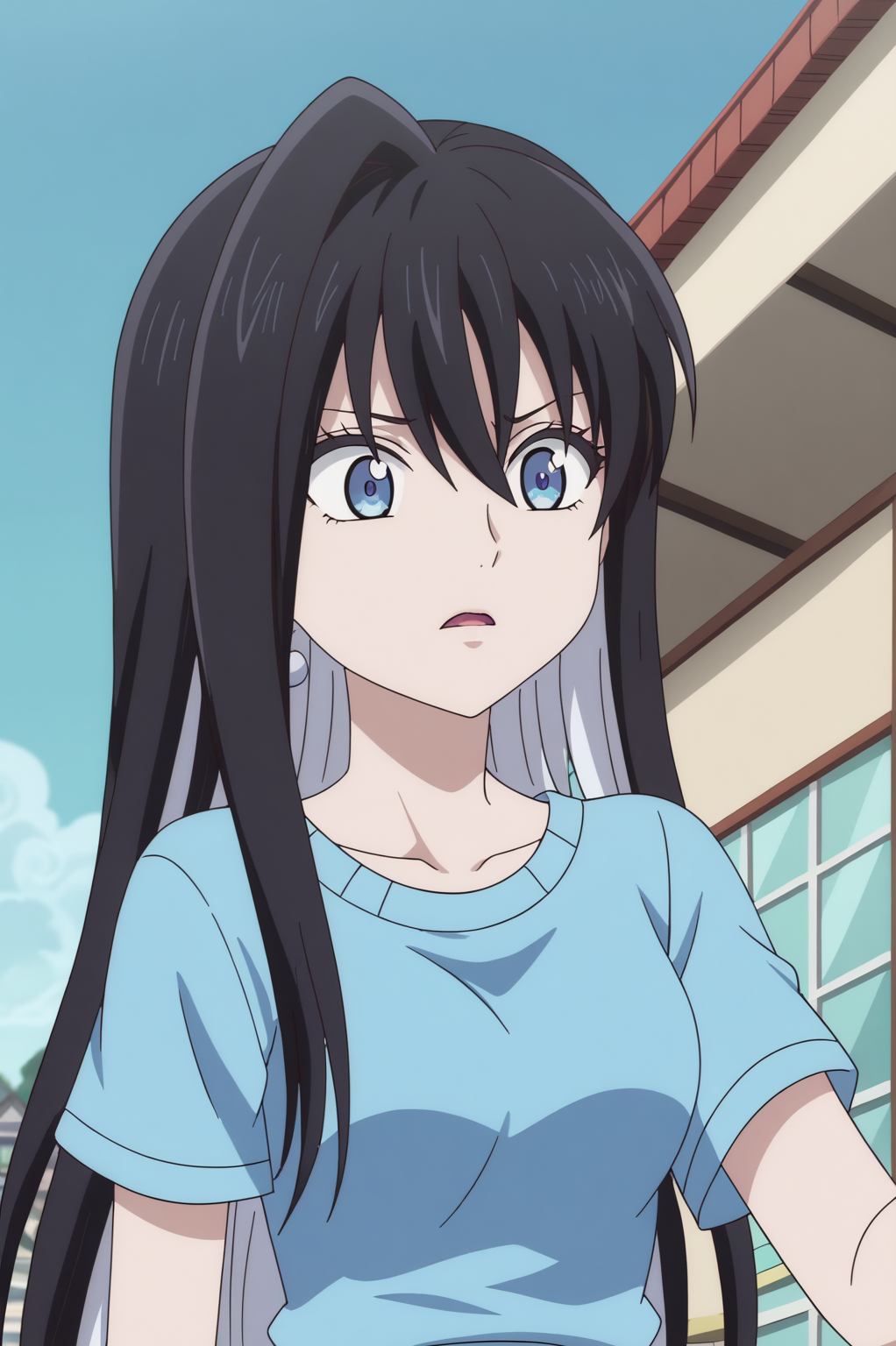 rating_safe,  anime screencap, consistent background,   Yuki-Onna <lora:Kyokou_Suiri-Yuki-Onna-PDXL:0.8>