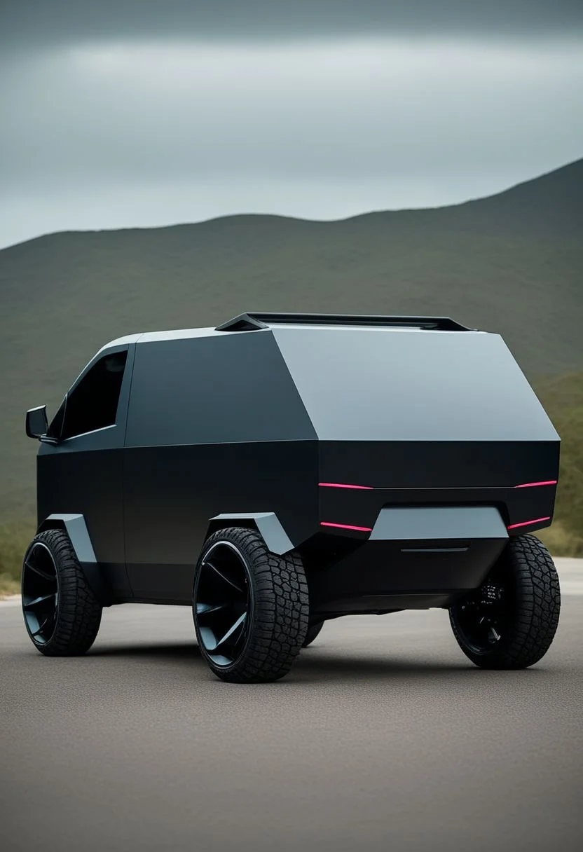 "Create an image that blends the futuristic design of a Tesla Cybertruck with the compact charm of a Daihatsu Hijet Truck S100. Visualize a vehicle with the robust, angular silhouette of the Cybertruck, but scaled down to the size and proportions of the Hijet Truck. Incorporate sleek, metallic surfaces and futuristic LED lighting reminiscent of the Cybertruck, while maintaining the practicality and versatility of the Hijet Truck's design. Let the resulting image showcase a unique fusion of modern innovation and classic utility, offering a fresh perspective on both vehicles' iconic features."
("REPUBLICA DOMINICANA." text logo: 1.4), black, black, graffiti, toxic gas, logo, death, skull mask, cyberpunk mask, hood, giant scythe in hand <lora:Harrlogos_v2.0_SDXL:1> <lora:sdxl_more_art-full_v1:0.8><lora:Harrlogos_v2.0:1> ( text pa-lante"Leonel logo:1.3) in the clouds, storm, lightning <lora:Storm_Cloud_Style:0.8>