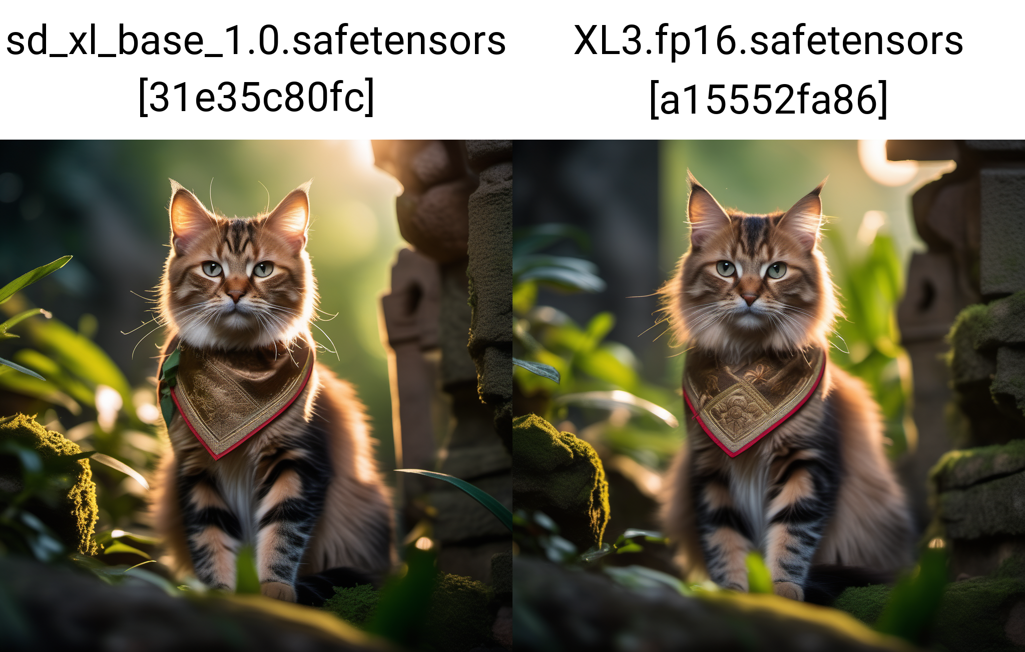 (a cat_adventurer), (adventurer outfit), searching for treasure, epic overgrown temple ruin, epic scene, lush plants,dynamic camera, backlight, (close up:1.3), high quality photography, 3 point lighting, flash with softbox, 4k, Canon EOS R3, hdr, smooth, sharp focus, high resolution, award winning photo, 80mm, f2.8, bokeh