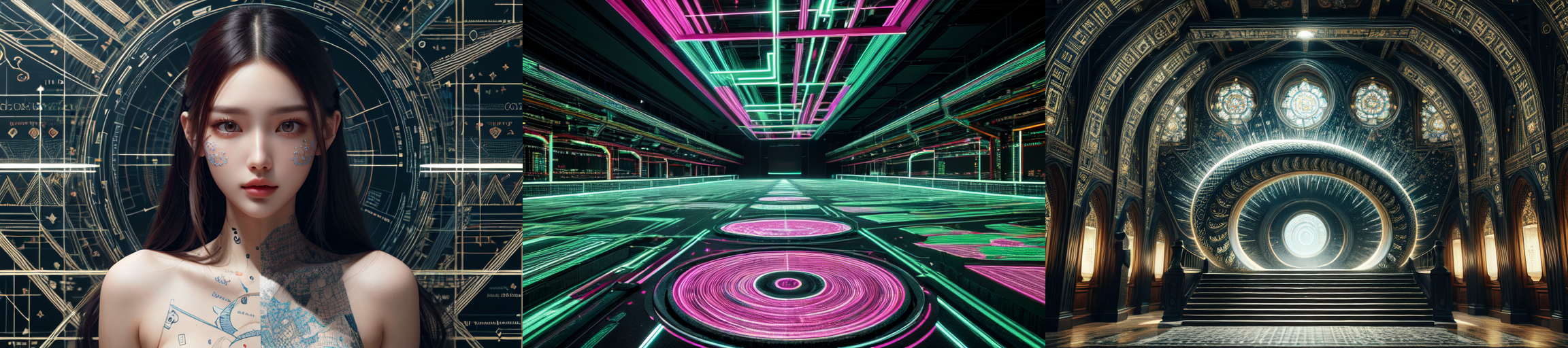 highly insanely detailed, masterpiece, top quality, best quality, highres, 4k, 8k, RAW photo, (very aesthetic, beautiful and aesthetic), 
__lazy-wildcards/subject/style-elem/code_style/prompts__, 
<lora:CodeStyle (half generic class)_564920:0.7>, 
(1girl:1.3), 1other, 
__lazy-wildcards/dataset/background__,âââ