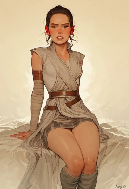 score_9, score_8_up, score_8, score_7_up, score_7, score_6_up, score_6, score_5_up, Score_5, girl, beautiful face, narrow hips, 20yo, 
,small breasts, juicy ass, posing, muscular thighs, posing, orgasm face, Rey, 1girl,  solo, brown hair, brown eyes, plaid skirt, thigh high socks, hands on boobs, solo