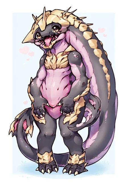 score_9, score_8_up, source_monster, cute, full body, khanivore, monster, sexy, digital art, highly detailed, zPDXL