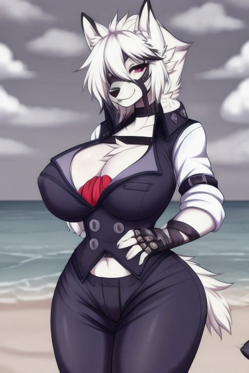 ,perfect anatomy,(masterpiece,best quality)),best res,(hyper
breasts:1.3),good anatomy,cute,(sexy:1.3),ultra cute face,hot,female,smiling,extremely detailed face,4k,happy, upper body,,detailed eyes,beautiful,smiling,,cute,very cute,, ,blushing,upper body,leaning,closer,tall,arms,female,, , female,,, solo, looking at viewer, blush, perfect lighting,,skinny,,,blushing,smiling,,wide hips,,middle of a beach,,shirt,pants,long hair,VonLycaon,white hair,