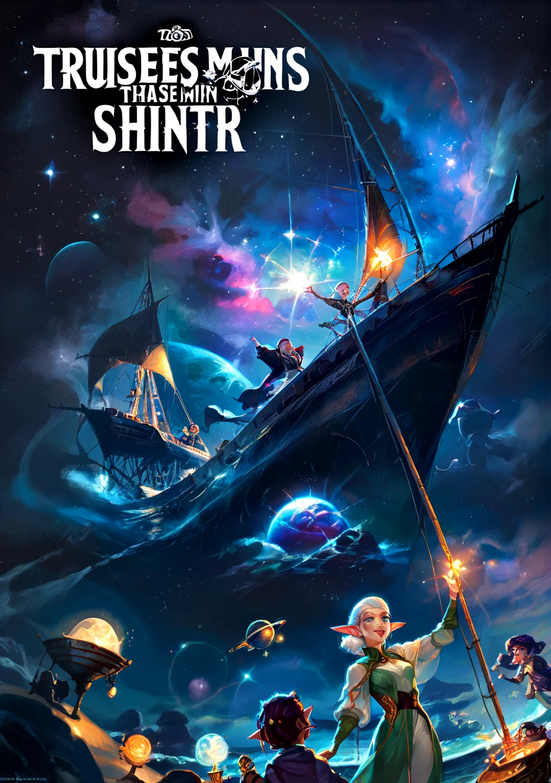 score_9,score_8_up, score_8,
treasure planet, space, ship, stars, galaxy, planets, milkyway, galaxy,
1girl, elf,
<lora:Expressive_H:0.5> <lora:Dungeons_and_Dragons_Art_Style:1>
