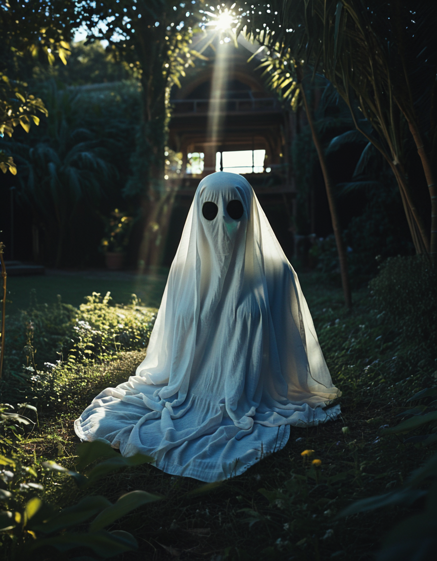 cinematic still ghostlora, ghost, sunbathing . emotional, harmonious, vignette, 4k epic detailed, shot on kodak, 35mm photo, sharp focus, high budget, cinemascope, moody, epic, gorgeous, film grain, grainy, ghostlora, ghost, sunbathing, ambient light, highly detailed, sharp focus, intricate, beautiful, cinematic, directed, perfect composition, innocent, fine detail, dramatic, flowing, color, illuminated, background, vivid colors, aesthetic, surreal, cool, magical, mystical, winning, full creative, symmetry, magic, artistic, awesome, atmosphere, professional