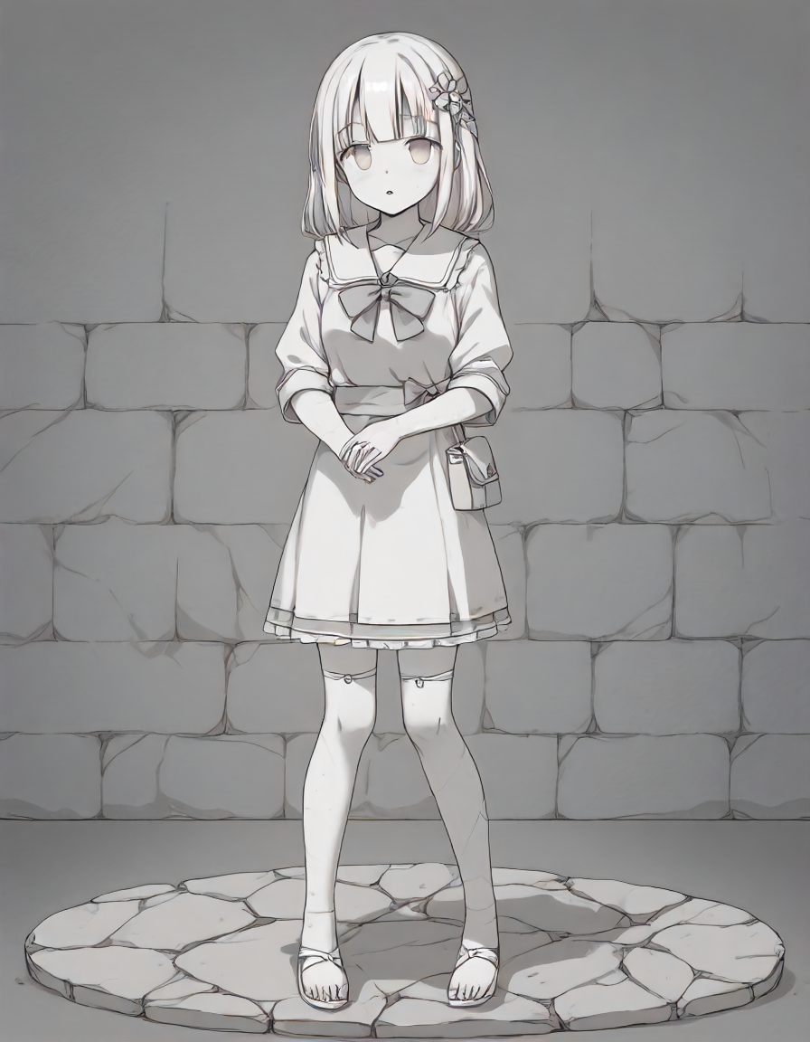 <lora:petrification_XL_pony_v1:1>petrification,1girl,stone,, BREAK score_9, score_8_up, score_7_up, BREAK source_anime, rating_explicit, best quality, masterpiece, uncensored,<lora:sdxl_lightning_4step_lora:1>(clear eyes:1.2),clear art,zPDXLpg