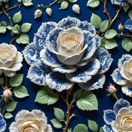 score_9, score_8_up, score_7_up, score_6_up, score_5_up, score_4_up, raw photo, photorealistic, <lora:extremely_detailed:0.25> extremely detailed,<lora:add-detail-xl:0.25>, <lora:detailed_notrigger:0.25>, <lora:MJ52:0.25> realistic, photography, <lora:sinfully_stylish_SDKL:0.25>, <lora:stvmccrr:0.25> Photography, stvmccrr style, stvmccrr, <lora:xl_more_art-full_v1:0.25>, <lora:SDXLFaeTastic2400:0.25>,
a rose made of <lora:BluePatternPorcelainStyle:1> Bluepatternporcelain