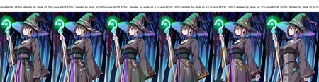 1girl, witch, witch hat, mature, robe, embroidery, holding staff, mage staff, runes, mist, glowing, magic, jewelry, bob cut, gradient hair, forest, cinematic,
artist: masayo \(gin no ame\), artist: amagi \(amagi626\), artist: nyantcha, dark, dark theme, night,
masterpiece,best quality,amazing quality,very aesthetic,absurdres,newest,
<lora:NOOB_EPSv1_detailer_by_vlnvk_v0_5:0>